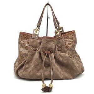Louis Vuitton Irene Handbag Moss Suede Brown